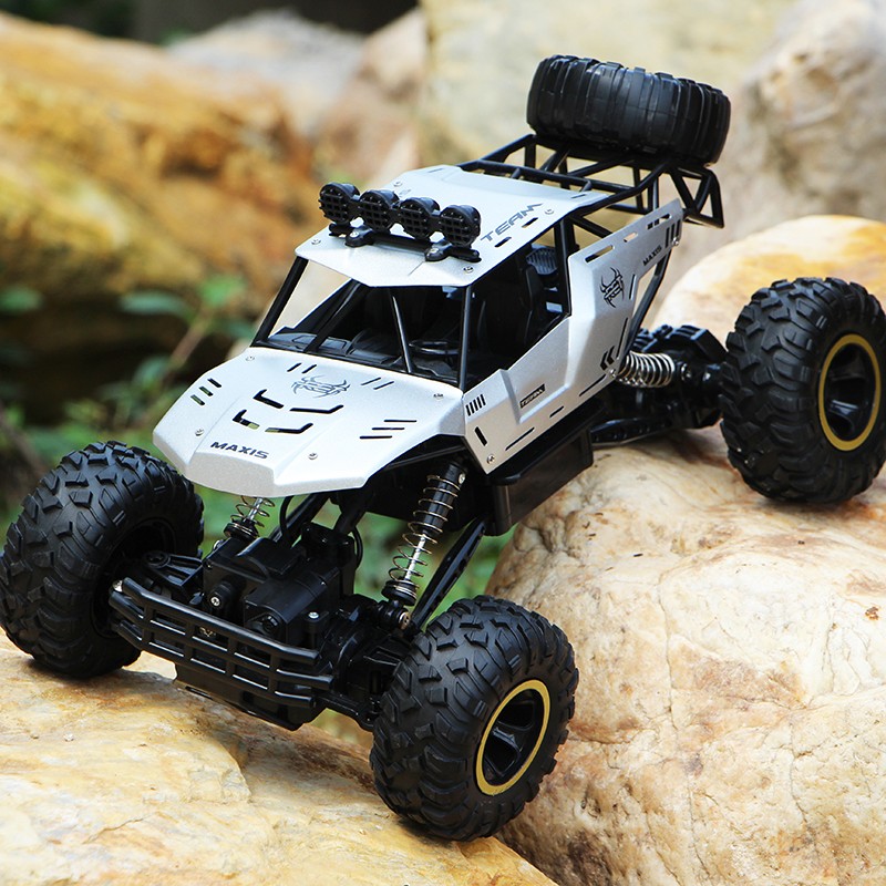Coche RC 4x4 con luces LED, escala 1:12/1:16 - Buggy todoterreno y camión de control