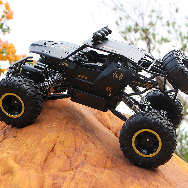 Coche RC 4x4 con luces LED, escala 1:12/1:16 - Buggy todoterreno y camión de control