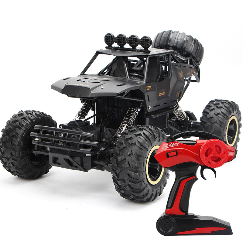 Coche RC 4x4 con luces LED, escala 1:12/1:16 - Buggy todoterreno y camión de control