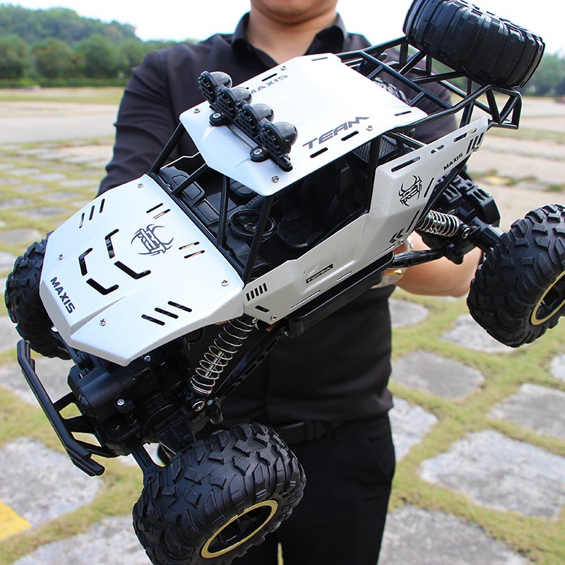 Coche RC 4x4 con luces LED, escala 1:12/1:16 - Buggy todoterreno y camión de control