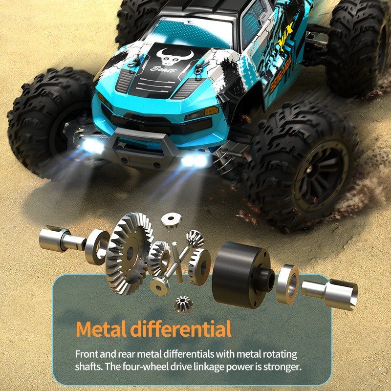 Coche RC ZLL SG116 MAX: coche de carreras profesional con tracción en las cuatro ruedas y sin escobillas