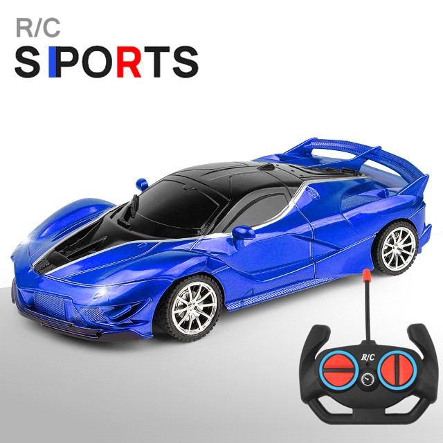 Auto deportivo RC 1:18 con luz LED y control remoto de 2.4G para derrapar a alta velocidad