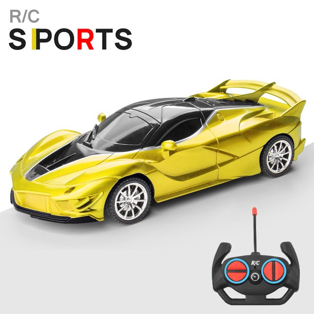 Auto deportivo RC 1:18 con luz LED y control remoto de 2.4G para derrapar a alta velocidad