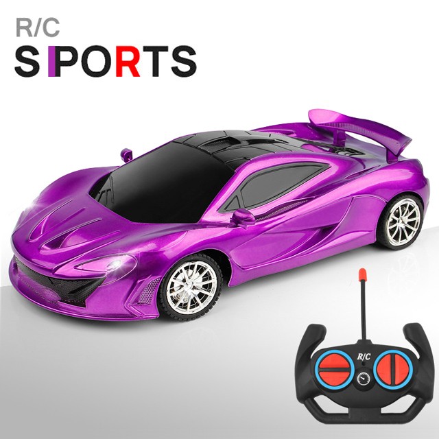 Auto deportivo RC 1:18 con luz LED y control remoto de 2.4G para derrapar a alta velocidad