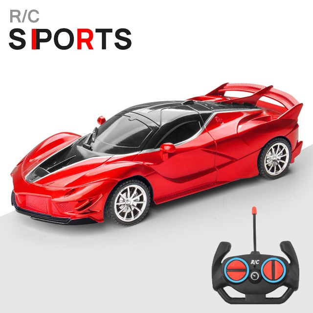 Auto deportivo RC 1:18 con luz LED y control remoto de 2.4G para derrapar a alta velocidad