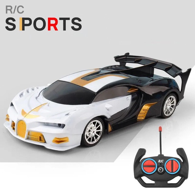 Auto deportivo RC 1:18 con luz LED y control remoto de 2.4G para derrapar a alta velocidad