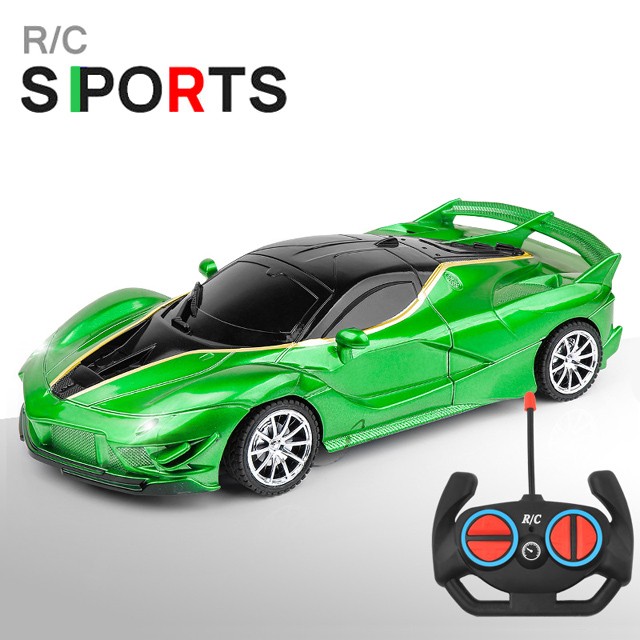 Auto deportivo RC 1:18 con luz LED y control remoto de 2.4G para derrapar a alta velocidad