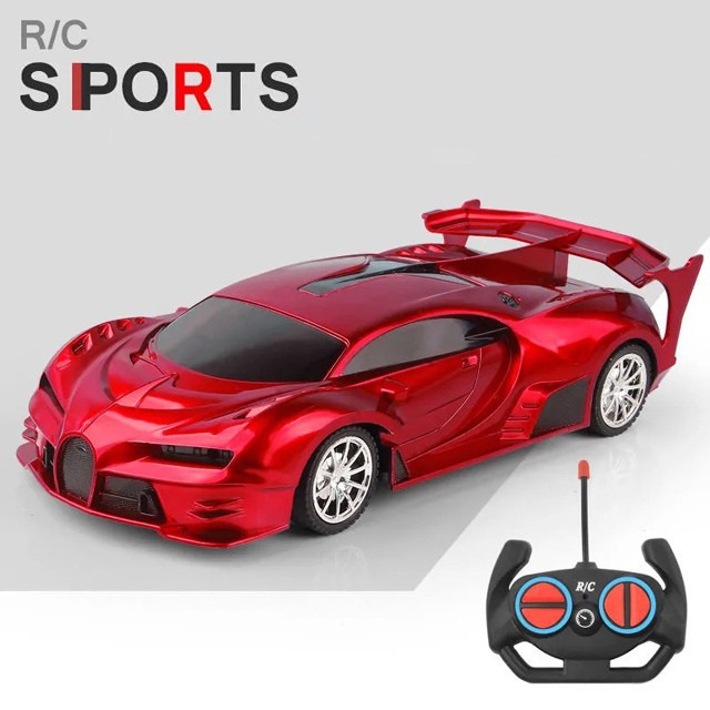 Auto deportivo RC 1:18 con luz LED y control remoto de 2.4G para derrapar a alta velocidad