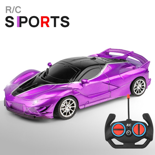 Auto deportivo RC 1:18 con luz LED y control remoto de 2.4G para derrapar a alta velocidad