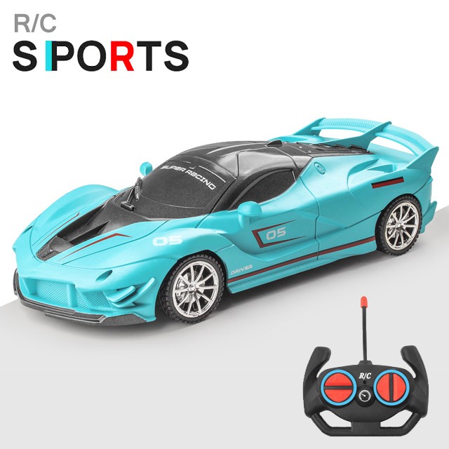 Auto deportivo RC 1:18 con luz LED y control remoto de 2.4G para derrapar a alta velocidad
