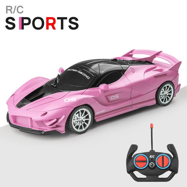 Auto deportivo RC 1:18 con luz LED y control remoto de 2.4G para derrapar a alta velocidad
