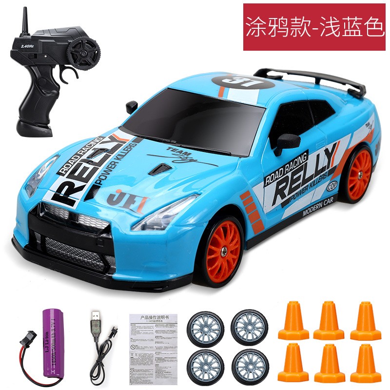 Mini coche de carreras eléctrico de derrape a escala 1:24