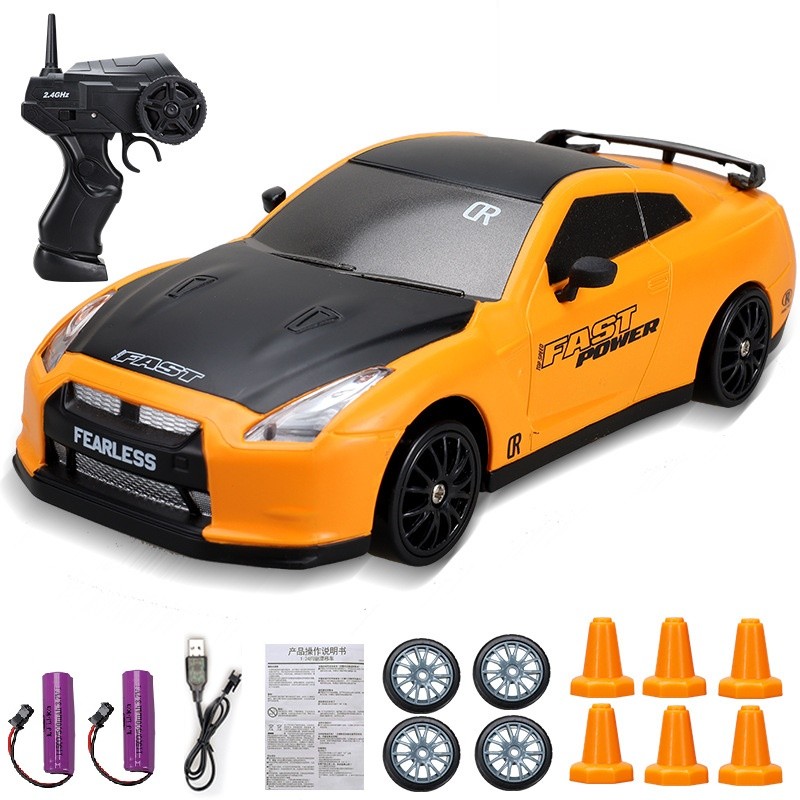Mini coche de carreras eléctrico de derrape a escala 1:24