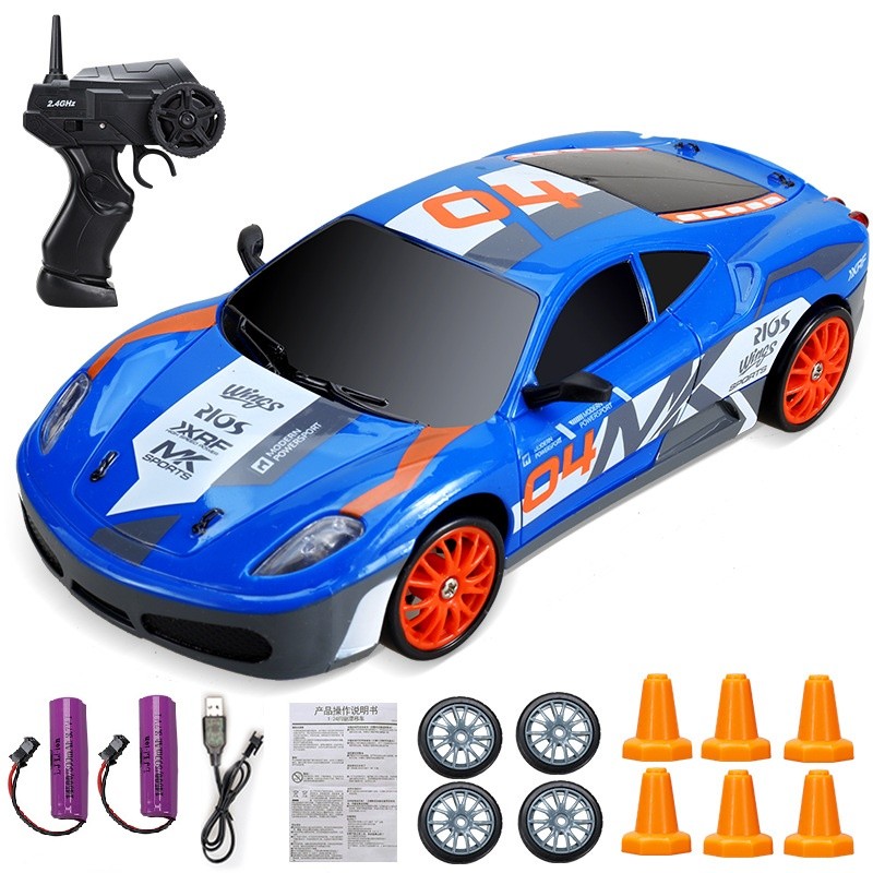 Mini coche de carreras eléctrico de derrape a escala 1:24