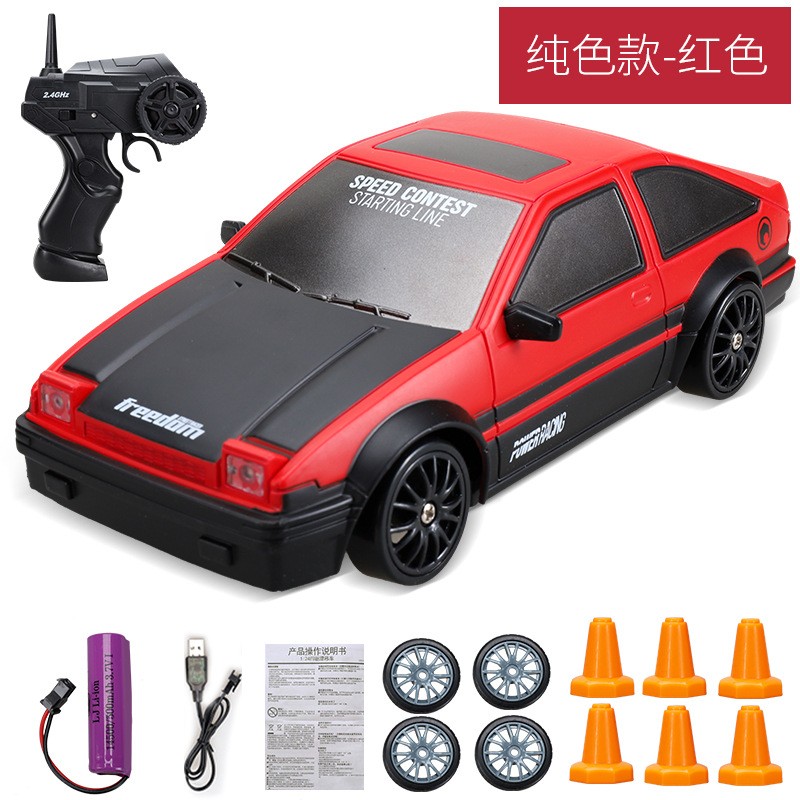 Mini coche de carreras eléctrico de derrape a escala 1:24