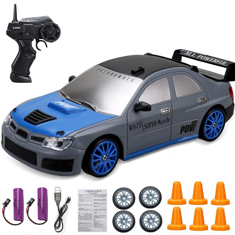 Mini coche de carreras eléctrico de derrape a escala 1:24
