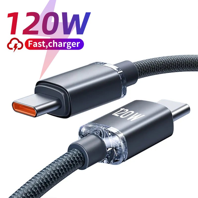 Cable de carga rápida USB-C a Tipo C de 120 W - Cable de datos PD