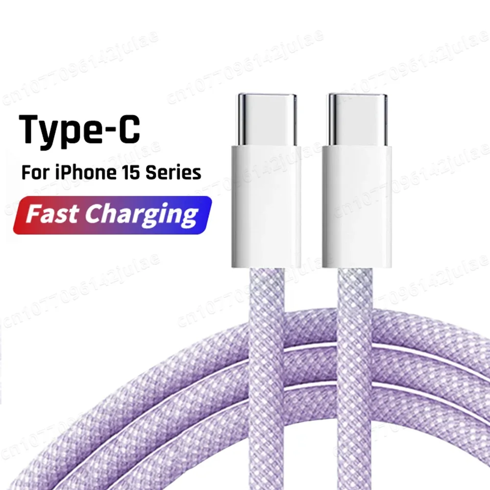 Cargador rápido PD original de 60 W - Cable USB-C a Tipo-C de 6 A