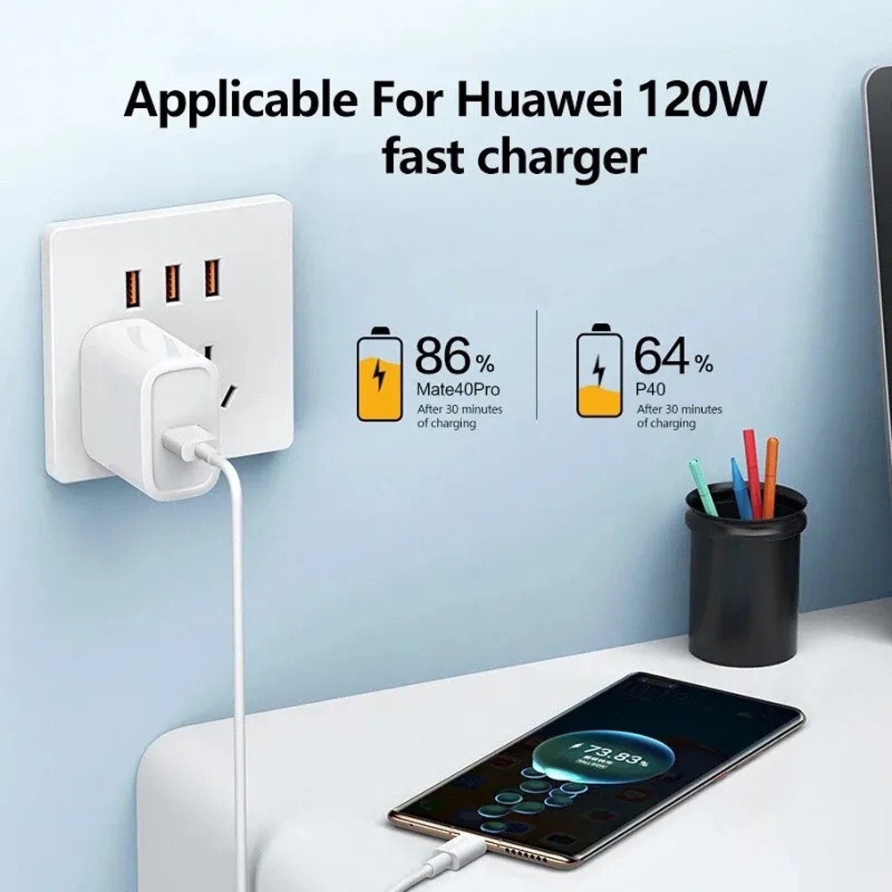 Cable USB tipo C de carga ultrarrápida de 10 A y 120 W