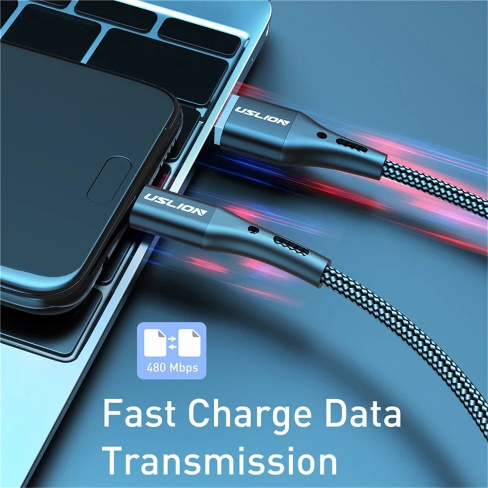 Cable de datos de carga rápida USB tipo C USLION 5A