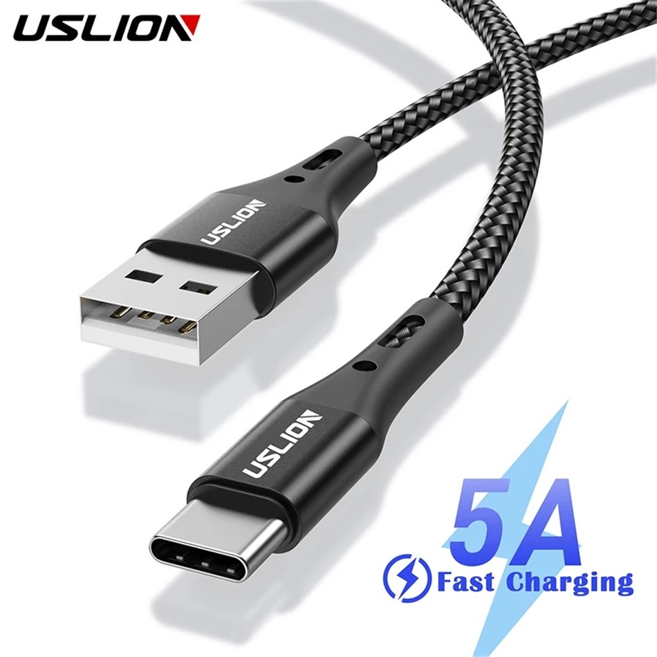 Cable de datos de carga rápida USB tipo C USLION 5A