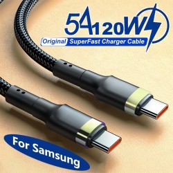 Cable USB-C a USB-C de carga rápida de 120 W PD