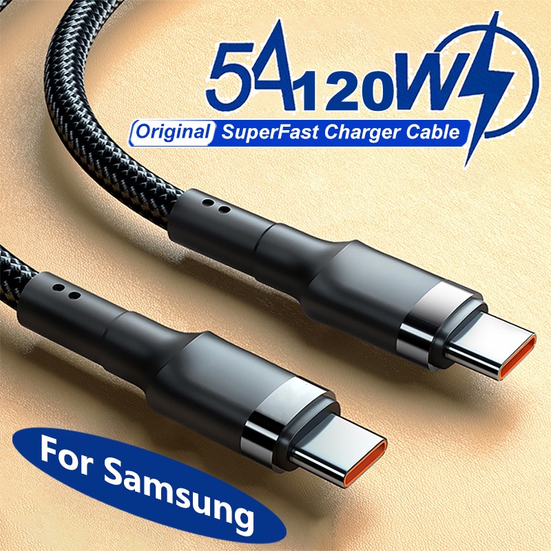 Cable USB-C a USB-C de carga rápida de 120 W PD
