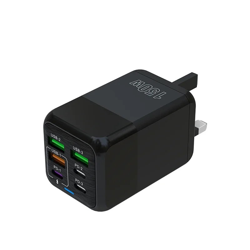 Cargador rápido de pared Xiaomi de 150 W y 6 puertos - PD QC 3.0