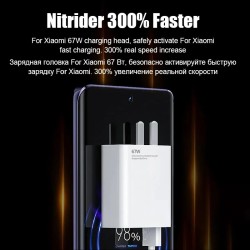 Cargador USB superrápido GaN Xiaomi de 67 W con cable tipo C de 6 A