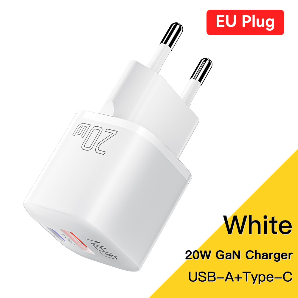 Cargador USB tipo C Essager GaN de 20 W - Carga rápida PD QC 3.0