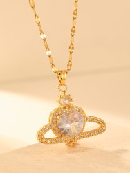 Collar de diamantes de lujo, elegante y ligero, con cadena versátil.