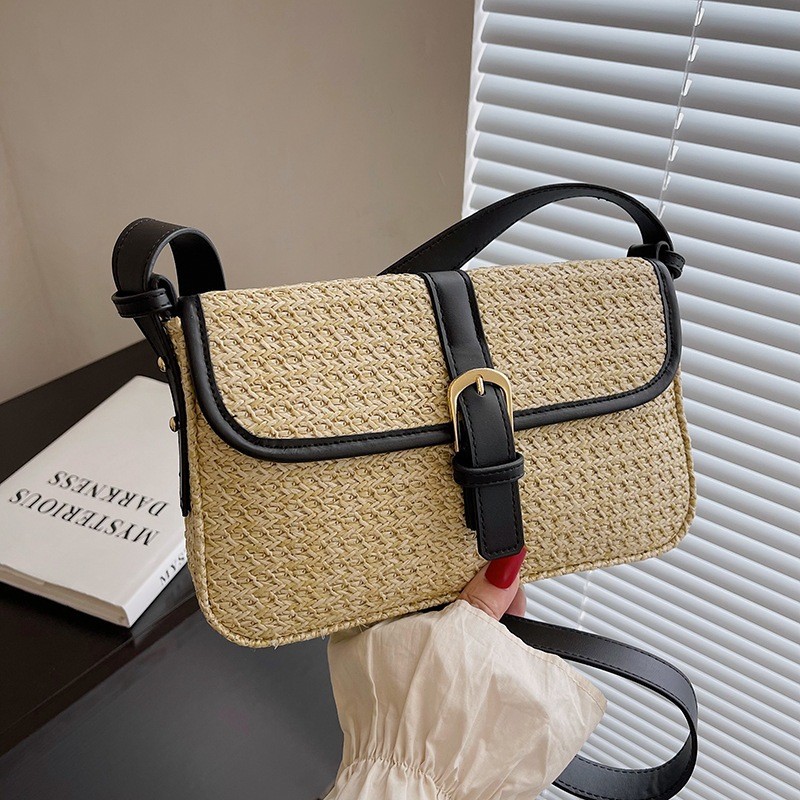 Bolso de paja de verano para mujer