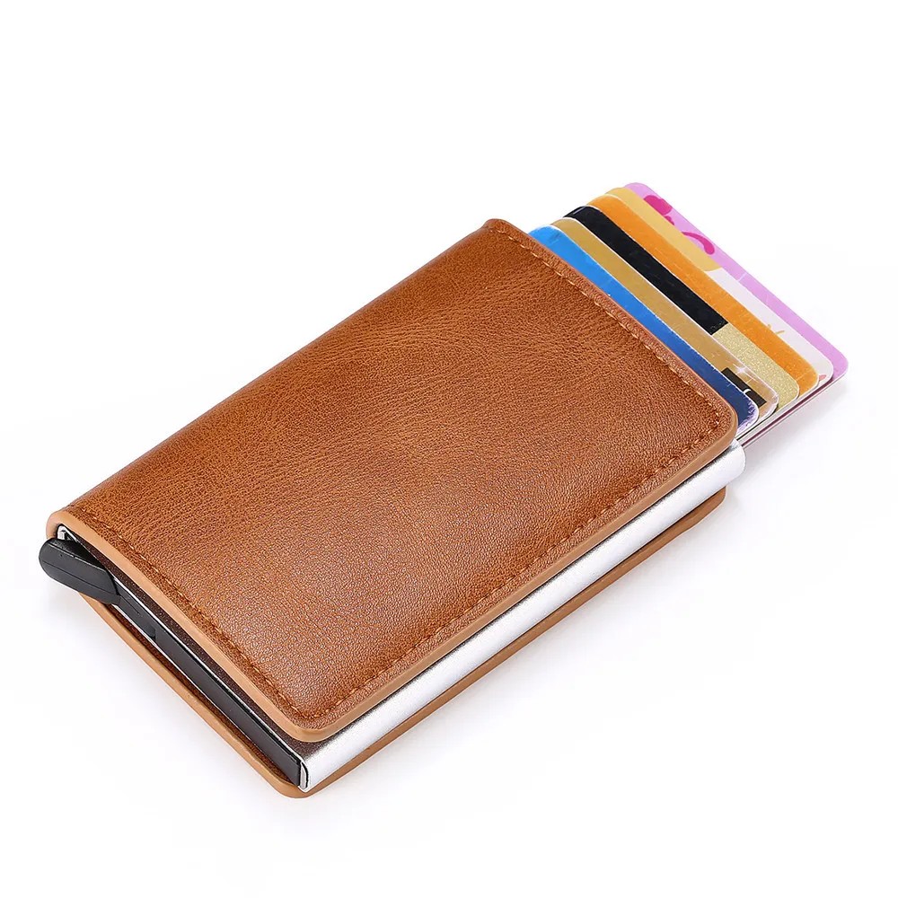 Tarjetero automático antirrobo RFID - Tarjetero creativo para negocios