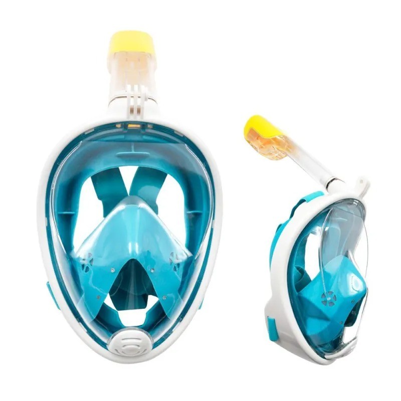 Máscara de snorkel facial completa para niños con equipo antivaho