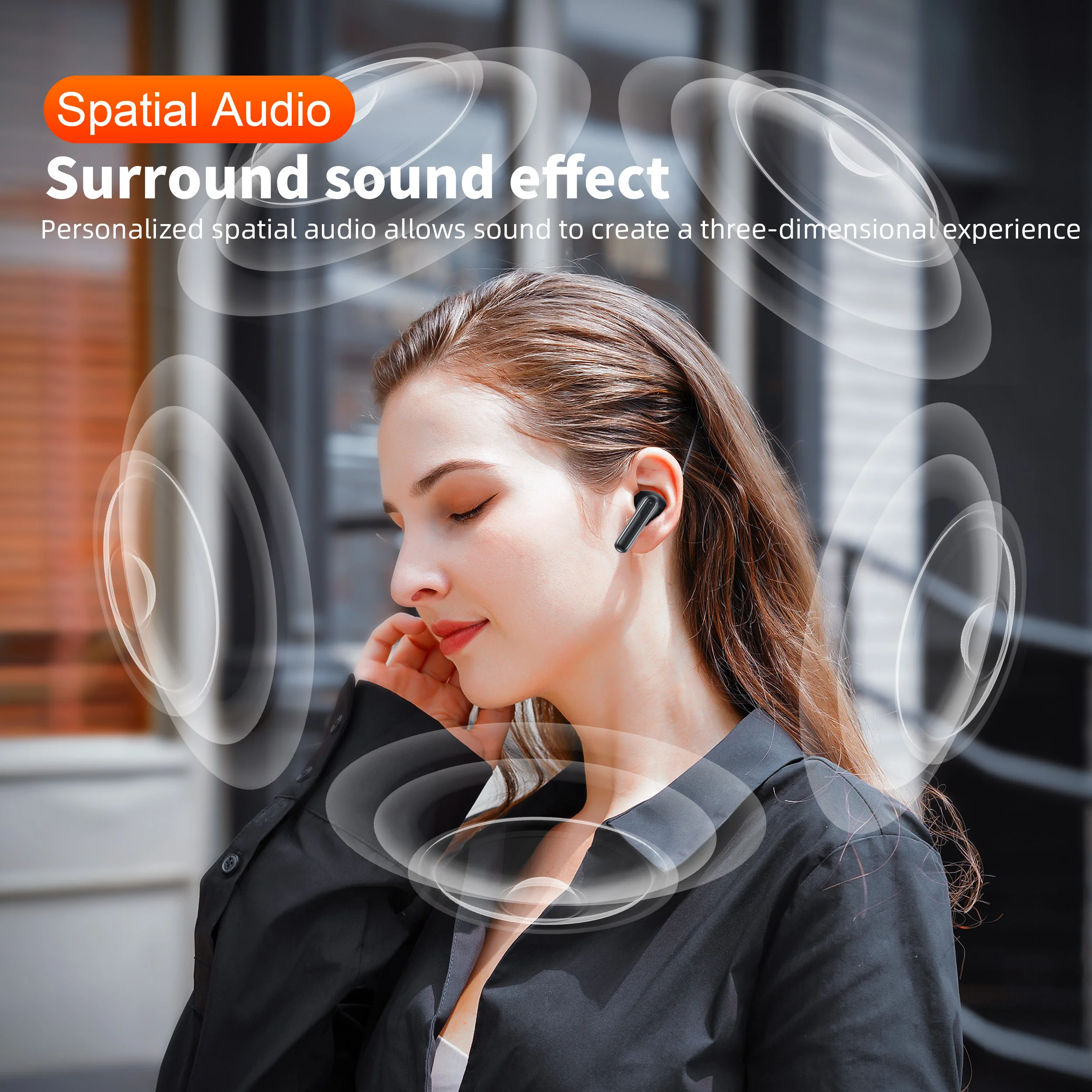 Auriculares inalámbricos QERE E50 - Auriculares TWS Bluetooth 5.3