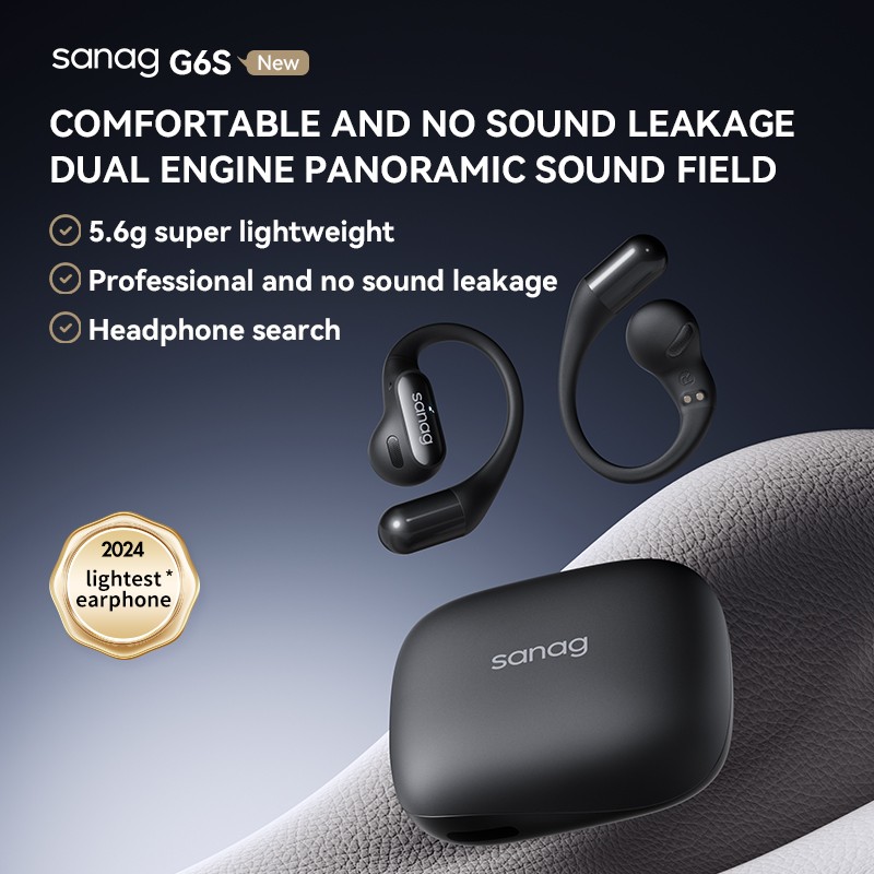 Auriculares Bluetooth Sanag G6S de oÃdo abierto: auriculares deportivos de alta fidelidad para correr