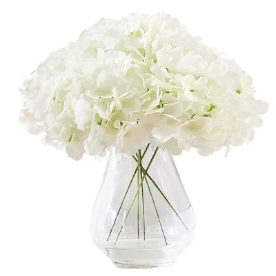 Flores artificiales de hortensias para exteriores