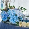 Flores artificiales de hortensias para exteriores