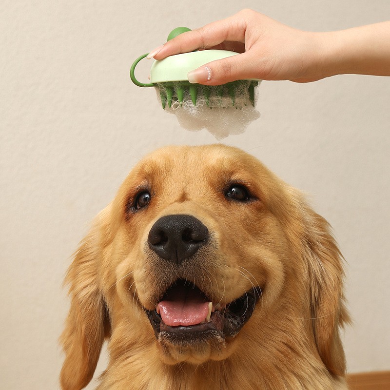 Peine de silicona suave para quitar el pelo de las mascotas