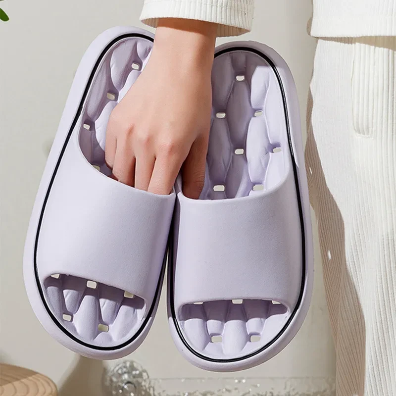 Zapatillas de baño con diseño antideslizante para el hogar para mujeres y hombres