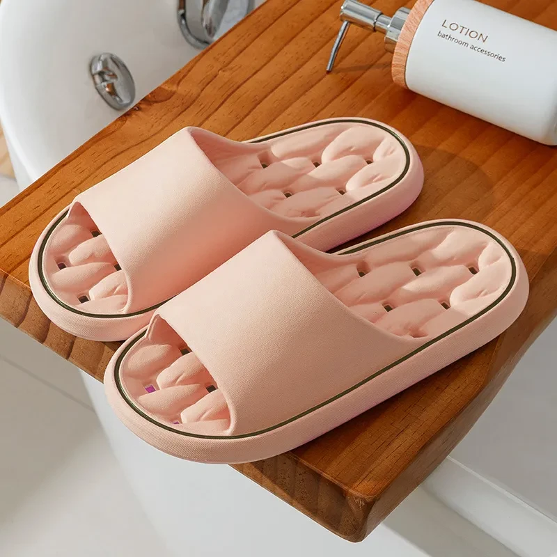 Zapatillas de baño con diseño antideslizante para el hogar para mujeres y hombres