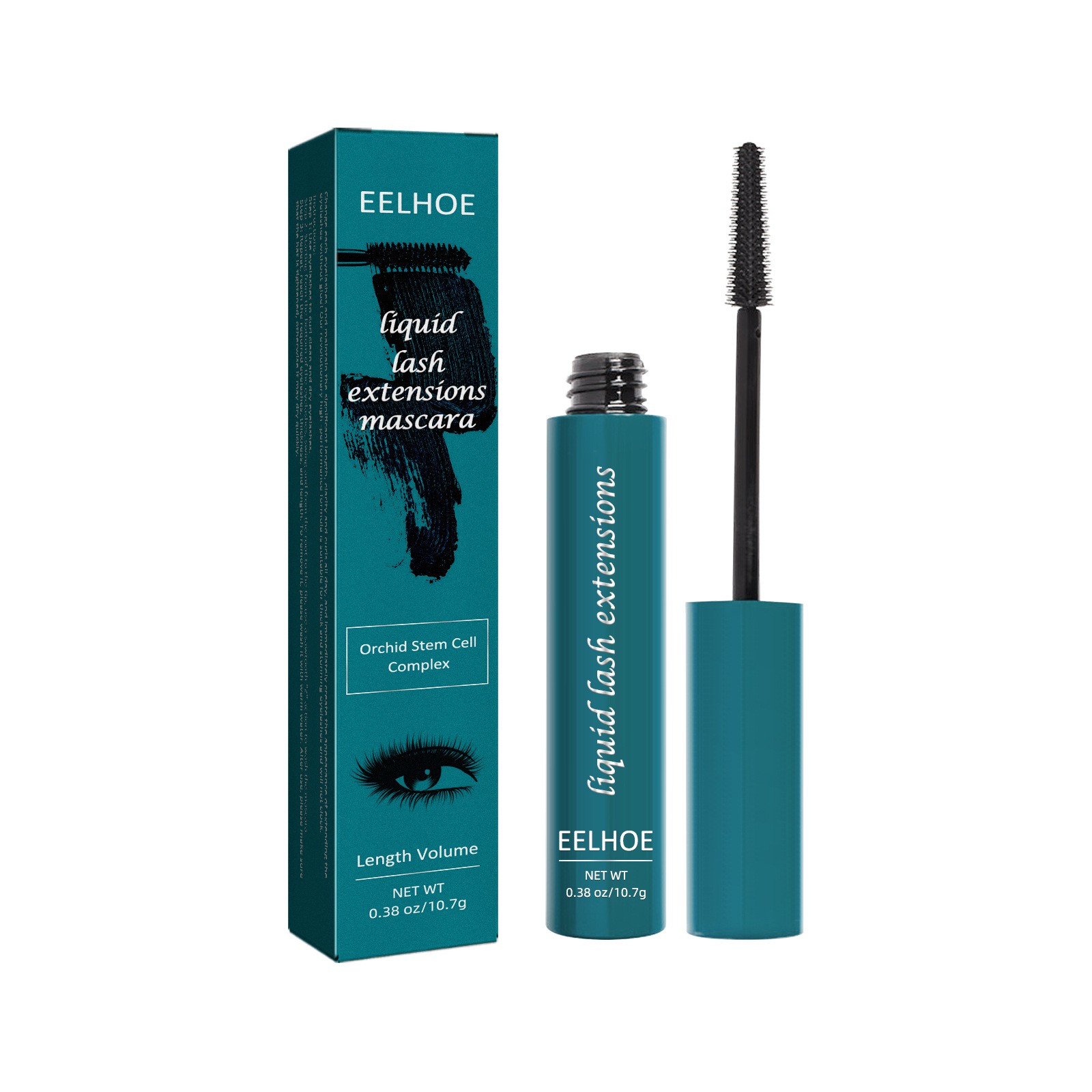 Hermoso rímel rizador, maquillaje a prueba de manchas