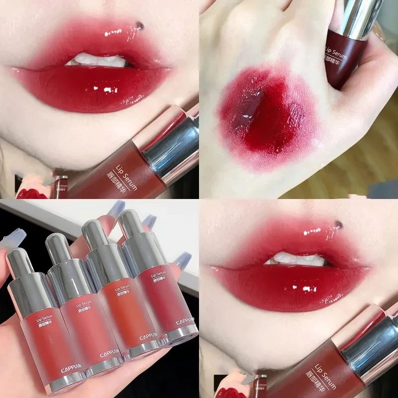 Brillo de labios Lápiz labial de mujer con maquillaje