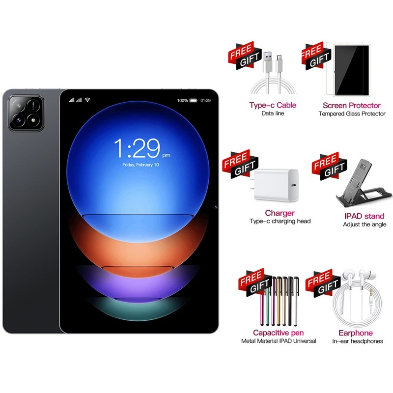 Tableta Pad 6S Pro: 11 pulgadas, HD 4K, Android 13, 5G, doble SIM