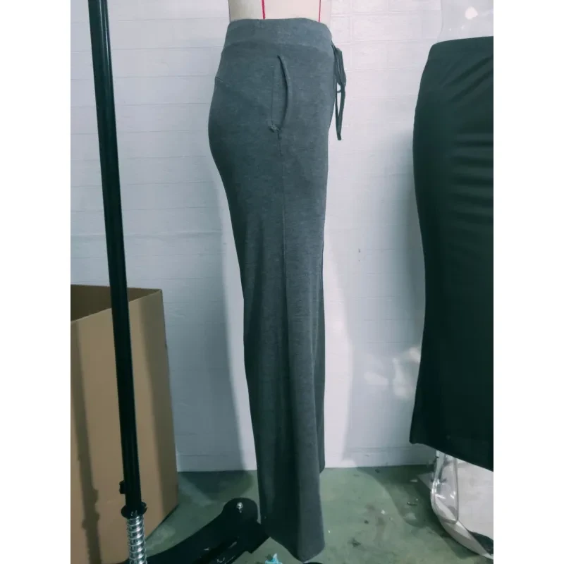 Pantalones anchos y holgados de otoño para mujer