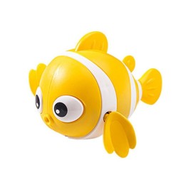 Juguetes de baño para bebés: lindos peces nadadores de dibujos animados, juguetes flotantes de cuerda