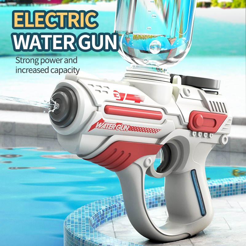 Pistola de agua eléctrica automática 2023: juguete de alta presión para exteriores para niños