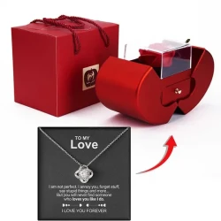 Forever Rose - Conjunto de regalo con collar y mensaje