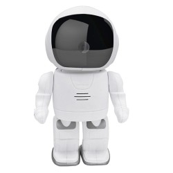 Cámara robot astronauta IP Wifi inalámbrica P2P, vigilancia de seguridad, visión nocturna IR, seguridad para el hogar, monitor de bebé robot.