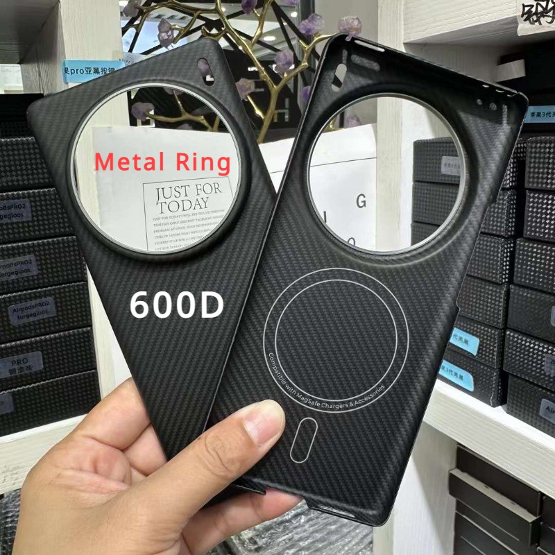 Funda MagSafe de fibra de carbono para Vivo X100 Ultra: protección antigolpes con fibra de aramida